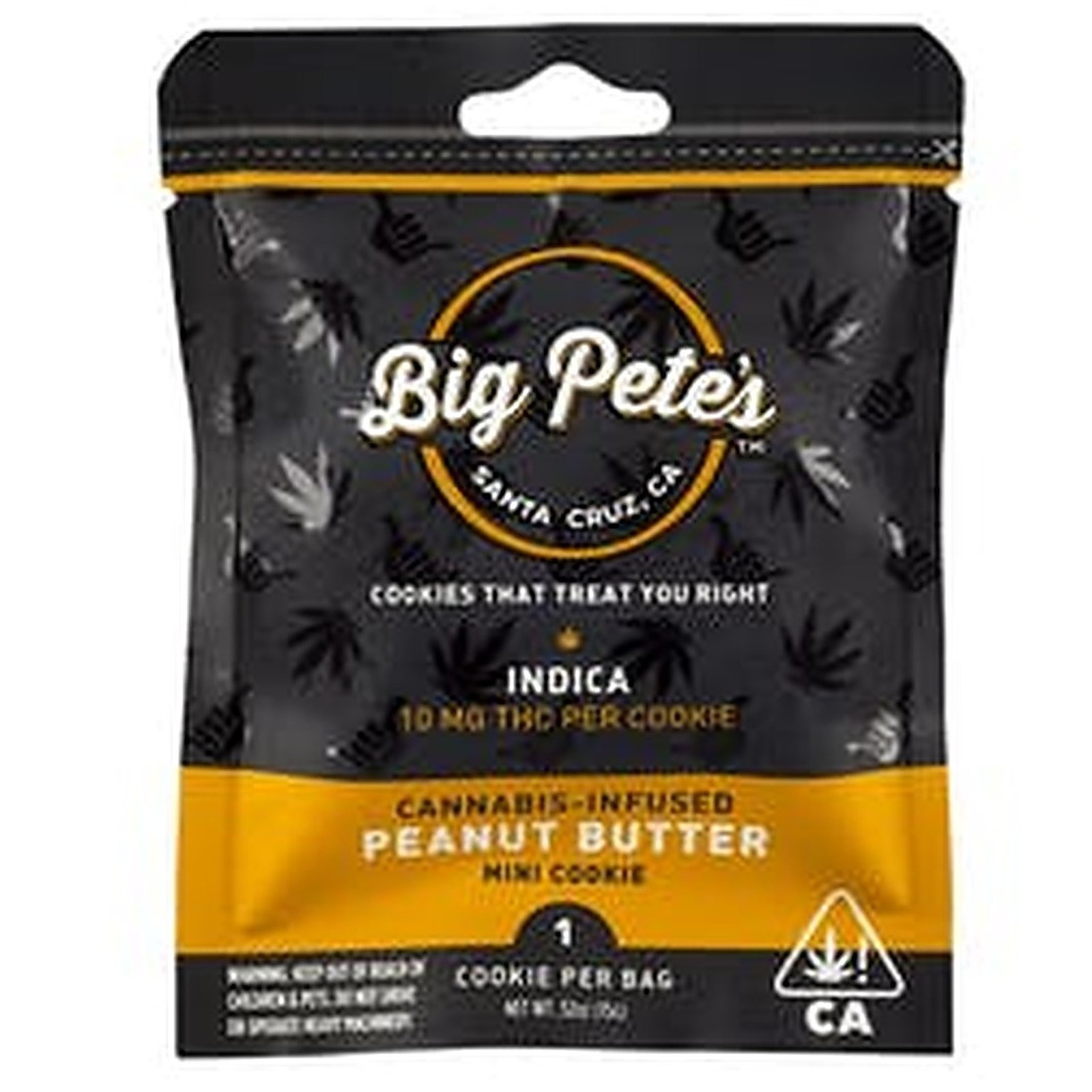 Big Pete's Treats Peanut Butter Cookie Indica 10mg Leafly